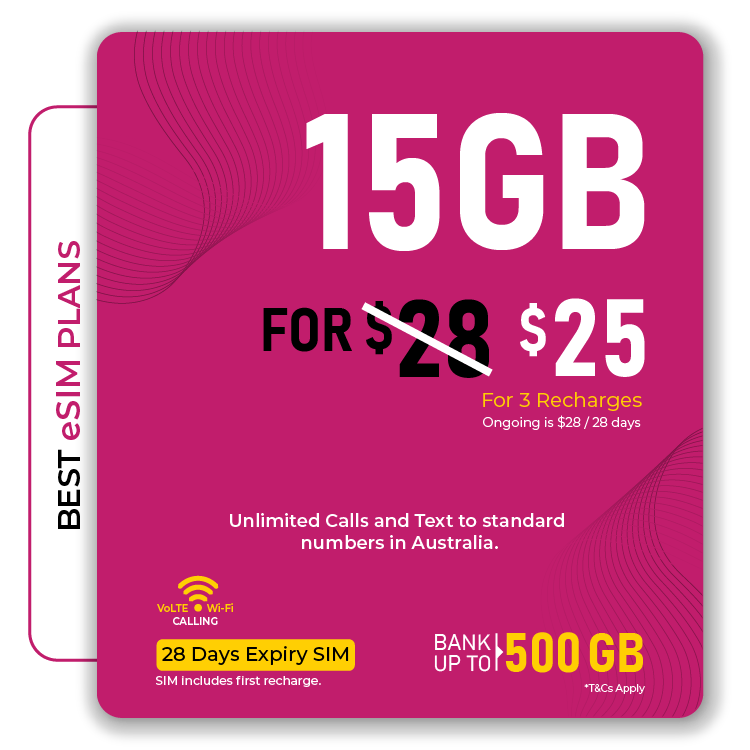 SkyTel 15GB Prepaid eSIM Australia Plan